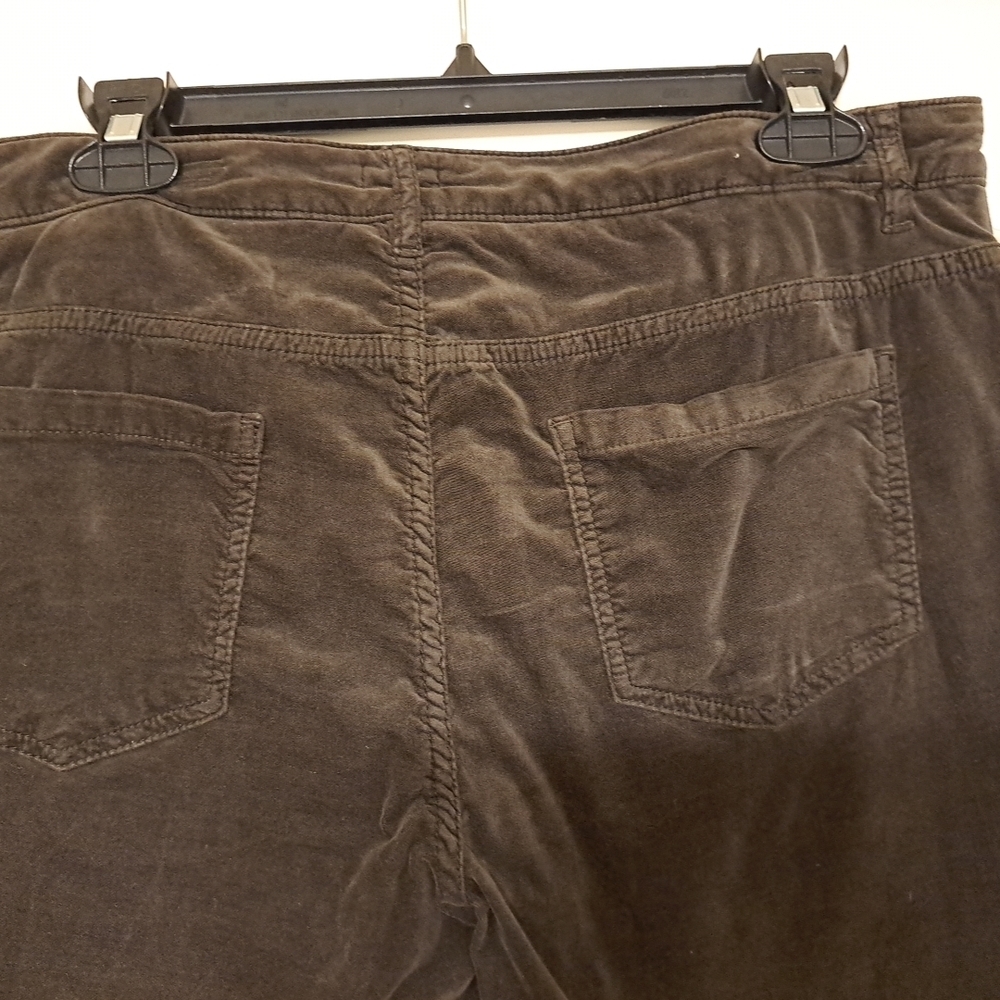 J. McLaughlin Velour Pants Elephant Brown Sz 10 EUC - Picture 7 of 7